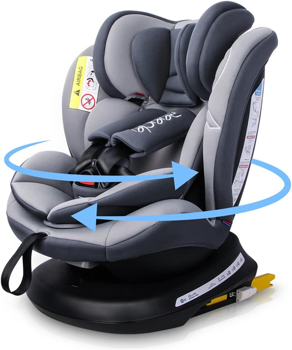 Reecle Silla de Coche Giratoria 360º con ISOFIX: La Mejor Opción para la Seguridad de tu Niño